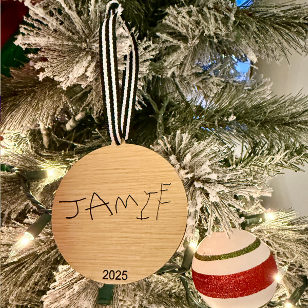 Custom Handwritten Ornament