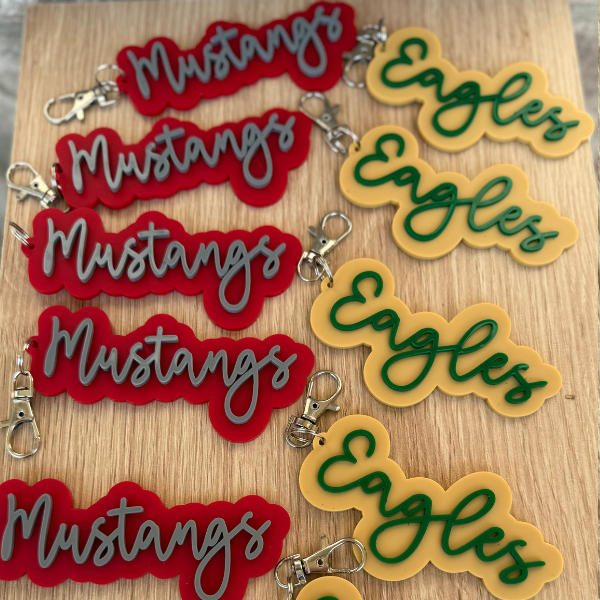 School Spirit Keychains
